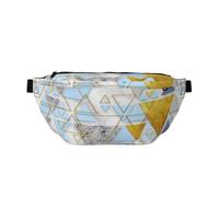 WSHFFILO Umhängetasche mit abstraktem geometrischem Muster, bedruckt, lässige Brusttasche