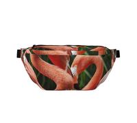 WSHFFILO Umhängetasche mit Flamingo-Druck, lässige Brusttasche