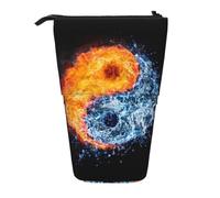 WSHFFILO Yin-Yang-Feuer mit Wasserdruck, Teleskop-Stifttasche, erweiterbar