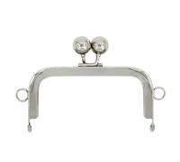 WSQHAO 2 STÜCK Vintage Muster Geldbörse Rahmen Kuss Verschluss Tasche Schnalle DIY Handwerk Metall Griff Herstellung Hardware Zubehör Für Handtaschen Herstellung(Silver)