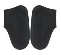 WSQHAO 5 Paar wasserdichte Silikon-Überschuhe, rutschfeste Gummi-Überschuhe for regnerische Tage, wiederverwendbare Stiefelschützer Für Regen(Black,L)