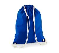 wt24print Cotton Gymsac Baumwoll Turnbeutel mit Kordelzug-Verschluss in vielen Farben | 1x Bright Royal