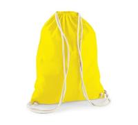wt24print Cotton Gymsac Baumwoll Turnbeutel mit Kordelzug-Verschluss in vielen Farben | 1x Yellow