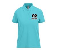 wt24print Damen Polo aus Baumwolle personalisierbar mit Logo oder Text | Größen XS-3XL | Taillierter Schnitt | Klassischer Polokragen | Viele Farben | Ideal für Arbeit, Freizeit & Events