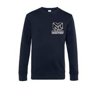 wt24print Herren Sweatshirt Baumwolle personalisierbar mit Logo oder Text, XL, Navy Blue