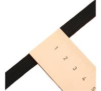 WTAXBH Elastisches Band 10 mm/15 mm/20 mm/25 mm/30 mm/35 mm/40 mm/45 mm/50 mm Weiße/Schwarze Nylon-Hochelastische Bänder for Bekleidung, Hosen, Nähzubehör(Black10mm 10meters)