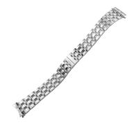 WTNZBAEM Edelstahl-Armband kompatibel mit Tissot T95 Carson Serie .1.483 .2. Silber Gold wasserdichtes Metall-Uhrenarmband(Silver)