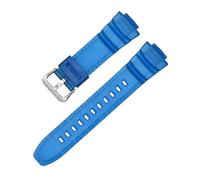 WTNZBAEM Harzarmband, kompatibel mit Casio MCW-100H/110H/W-S220/HDD-S100 WV-200/AE-2000/2100, TPU-Silikon, sportlich, wasserdicht, Armband(Dark blue)