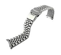 WTNZBAEM Kompatibel mit Seiko Skx Jubilee Armband Edelstahlband 20mm 22mm Herren Sportarmband Srpd Skx007/Skx009 SRPD63K1 gebogenem Ende(Type 1,22mm)