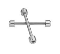 WTNZBAEM Sechskantkupplung Coco Gold Schwarz Sechskant-Riemenschraube Stange Kompatibel mit TS Tissot T-Race Serie T048 Armband Uhrenpleuel(Silver two)