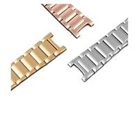 WTNZBAEM Uhrenarmband kompatibel mit Fiyta Rossini Versace Steel Belt Damen VSP491319 1419 1519 Casio SHE-3034 16 mm * 10(Gold white,16-10mm)