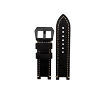 WTNZBAEM Vintage-Armband aus Rindsleder, kompatibel mit G-SHOCK Casio GST-B100/S130/S110/S120/W130L/W100/210/W300, Retro-Uhrenarmband, Herrenarmband(Black black)