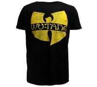 Wu-Tang Clan Classic Logo T-Shirt Schwarz - Offizielles Merchandise | Popmerch.com 4XL Schwarz