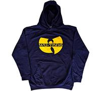 Wu-Tang Clan Kapuzenpullover Band Logo Nue offiziell Unisex Navy Blau Pullover S