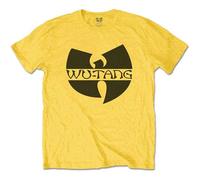 Wu Tang Clan Kids T Shirt Logo Nue offiziell Gelb (Ages 3-14 Yrs)