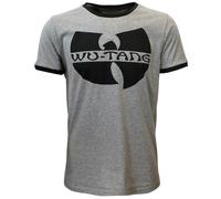 Wu-Tang-Clan-Logo-Ringer-T-Shirt S Grau