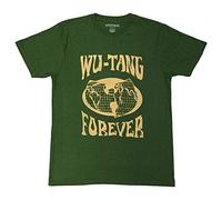 Wu-Tang Clan T Shirt Forever Band Logo Nue offiziell Unisex Grün XL