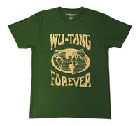 Wu-Tang Clan T Shirt Forever Band Logo Nue offiziell Unisex Grün XXL