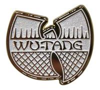 Wu-Tang Clan Weiß & Gold Logo Pin Badge One Size