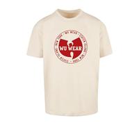 Wu Wear Herren Circle Logo Oversize Tee S Sand