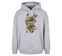 Wu-Tang Wu Wear Dragon Hoody Männer in Gr. S in Grau