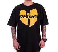 Wu Wear - Logo T-Shirt, Urban Streetwear Fashion, Rundhals-Ausschnitt, angenehmer Komfort, kurzes Oberteil, Hip Hop, Herren, M