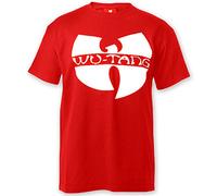 Wu-Wear Symbol Tee Wu Logo T Shirt T-Shirt M-3XL Wu-Tang Clan(Rot,L)