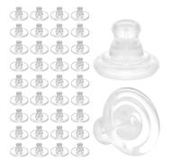 WUBAYI 100 Stück transparente Silikon-Gummi-Ohrring-Sicherheitsverschlüsse, scheibenförmige, sichere und bequeme Clutch-Pads