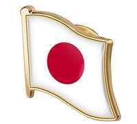 Wudaizhi 1pc Japan Flag Pin Badge Metal Revers Pin Brosche Japanische Flagge Neuheit Geschenke Revers Stift Badge Accessoire
