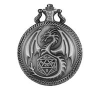 Würfel -Pocket Watch Hülle - Metalldrachenkoffer, Oriental Art Box | 13x7.5x4,5 cm Fantasy-Storage Chest mit Deckel, Steampunk-Accessoire für Männer und Frauen-Rollenspiele, Brettspiele oder antikes G