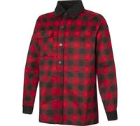 WÜRTH MODYF Overshirt Urban für Herren und Damen in Schwarz/Rot - Karierte Hemdjacke im klassichen Design für Arbeit & Freizeit - in der Größe L