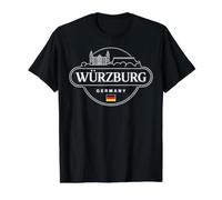 Würzburg Deutschland City Travel Souvenir Design Preisgünstiges Grafik-T-Shirt