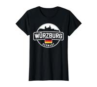 Würzburg Deutschland City Travel Souvenir Design Preisgünstiges Grafik-T-Shirt