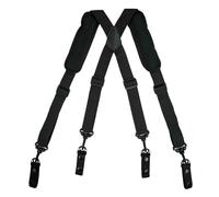 WUFANGBU Hosenträger Suspender Hosenträgerhose Duty Verstellbare Gepolsterte Hosenträger Sp002-Schwarz