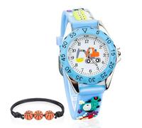 WUIOWPPIC Uhr Kleinkind, Kinderuhr Ab 3 Jahre wasserdichte Kinder Armbanduhr Jungen Mädchen Armbanduhr Kinder-Uhr für Kleinkinder Gewebtes Armband Basketball Kinder Uhrs Ab 3 Jahren Wasserdicht