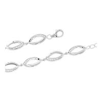 Wunderschöne Armband aus Silber 925, mit Zirkonia, Breite ca. 7 mm, Länge ca. 19-21 cm