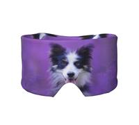 Wunderschöner Border Collie Welpe, Vollständige Augenabdeckungen, lichtblockierende Augenmaske, Schlafaugen- und Ohrenschützer