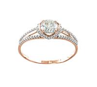 Wunderschöner Damenring, Rotgold 585, mit Swarovski Zirkonia 18,5 mm (58) SOKOLOV Jewelry