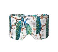 Wunderschöner Pfauenblumen Druck, Vollständige Augenabdeckungen, lichtblockierende Augenmaske, Schlafaugen- und Ohrenschützer