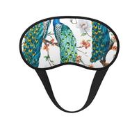 Wunderschöner Pfauenblumen-Druck,Vollständige Augenabdeckungen, lichtundurchlässige Schlafmasken, Verdunkelungs-Augenschützer