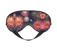 Wunderschönes Feuerwerk, doppelseitige weiche Verdunkelungs-Augenmaske, Entspannung, Nulldruck, Nachtschlaf-Augenmaske