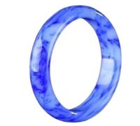 Wunderschönes Jade-Armband, natürliche schwebende Hetiana-Blume in Blau und Weiß, glückverheißendes weibliches Geschenk, Durchmesser 54 mm