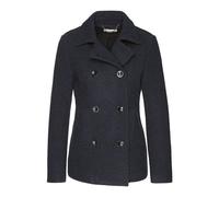 Wunderwerk Damen Cabanjacke aus 100% Schurwolle mit TENCEL "Caban jacket heavy wool" Blau (old navy 695) XS