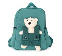wunderwunsch TRIXIE Kindergartenrucksack Kinder mit abnehmbaren Teddy | Kleine Kitarucksack Tasche für Kita und Vorschule, ergonomischer Kinderrucksack, Vorschulrucksack für Mädchen und Jungen
