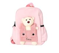 wunderwunsch TRIXIE Kindergartenrucksack Kinder mit abnehmbaren Teddy | Kleine Kitarucksack Tasche für Kita und Vorschule, ergonomischer Kinderrucksack, Vorschulrucksack für Mädchen und Jungen
