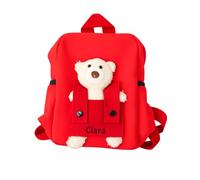 wunderwunsch TRIXIE Kindergartenrucksack Kinder mit abnehmbaren Teddy | Kleine Kitarucksack Tasche für Kita und Vorschule, ergonomischer Kinderrucksack, Vorschulrucksack für Mädchen und Jungen