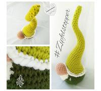 wupperwollmaus - Material-Set / Häkeln - *Zipfelstopper* (Premium) olive