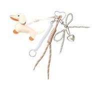 Wursthundschlüsselkettenbögen Keying Anhänger Autoschlüsselkette Hängende Ornamente PU Schlüsselinhaber Bag Charme Dekorationen Bögen Keyrings Wursthund Hund Schlüsselbund Charme Schöne Schlüsselkette