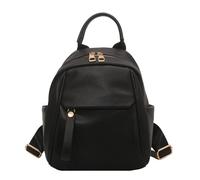 WUUISDNX Rucksäcke, Mini Umhängetaschen für Damen für den täglichen Gebrauch, geräumig, vielseitig, leicht zu reinigen und für den täglichen Gebrauch geeignet, Schwarz, 20 * 14 * 25