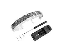 WUURAA Massives Edelstahl-Universal-Uhrenarmband 6mm 8mm 10mm 12mm 14mm Damen Ersetzen Sie die Metall-Uhrenkette(Silver,8mm)